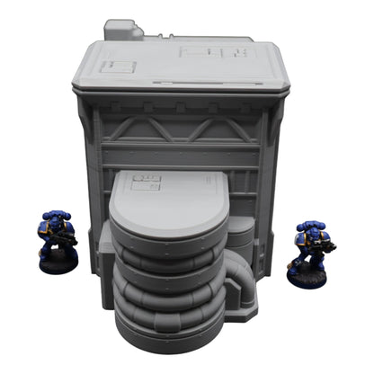 Fuel Station Set - 28mm Wargaming Scatter Terrain Scenery Tabletop Grimdark