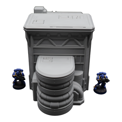 Fuel Station Set - 28mm Wargaming Scatter Terrain Scenery Tabletop Grimdark