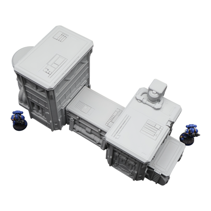 Fuel Station Set - 28mm Wargaming Scatter Terrain Scenery Tabletop Grimdark