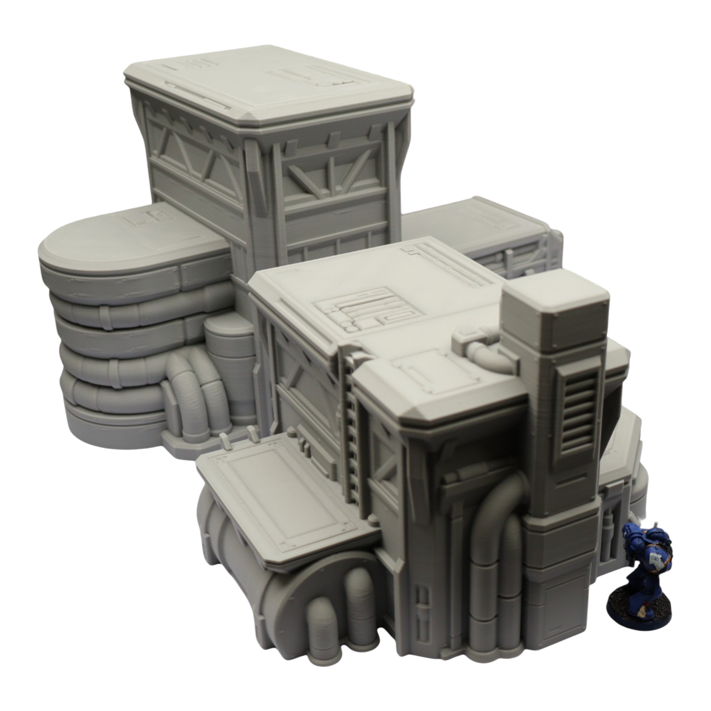 Fuel Station Set - 28mm Wargaming Scatter Terrain Scenery Tabletop Grimdark