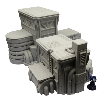 Fuel Station Set - 28mm Wargaming Scatter Terrain Scenery Tabletop Grimdark