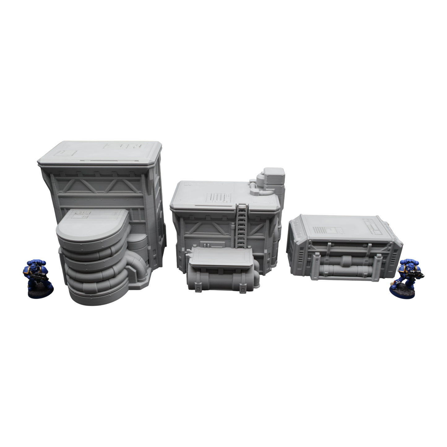 Fuel Station Set - 28mm Wargaming Scatter Terrain Scenery Tabletop Grimdark