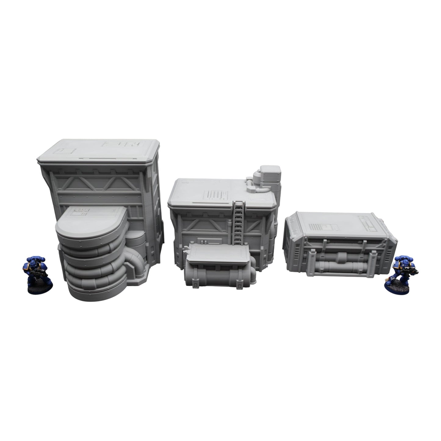 Fuel Station Set - 28mm Wargaming Scatter Terrain Scenery Tabletop Grimdark