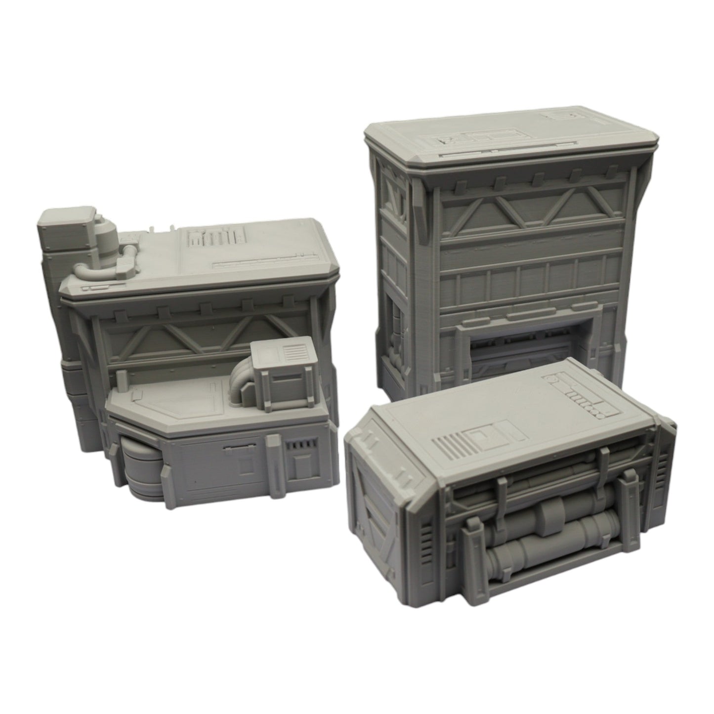 Fuel Station Set - 28mm Wargaming Scatter Terrain Scenery Tabletop Grimdark