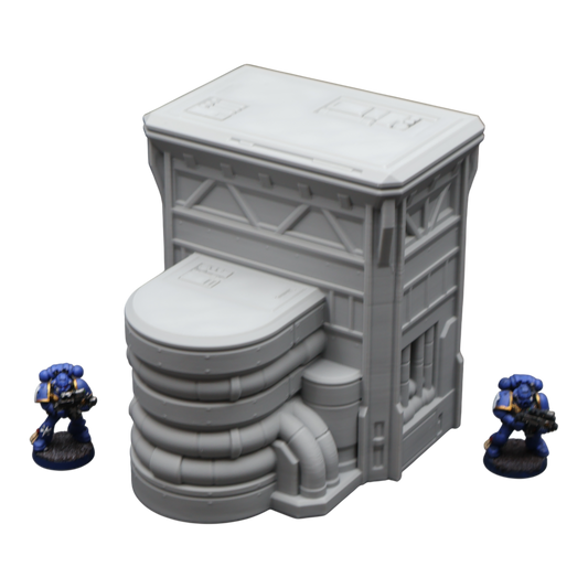 Fuel Station #1 - 28mm Wargaming Scatter Terrain Scenery Tabletop Grimdark - 3D Printed Terrain and Scenery - Geek Gaming Scenics - Jawar3d