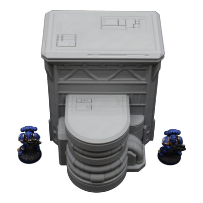 Fuel Station #1 - 28mm Wargaming Scatter Terrain Scenery Tabletop Grimdark