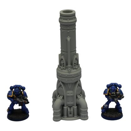 Single Smokestack - 28mm Wargaming Scatter Terrain Scenery Tabletop Grimdark