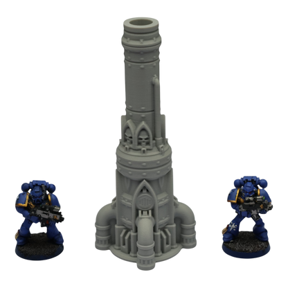 Single Smokestack - 28mm Wargaming Scatter Terrain Scenery Tabletop Grimdark