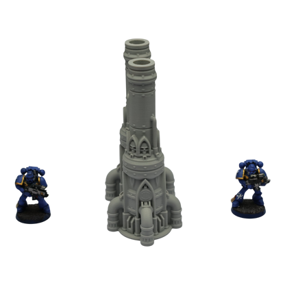 Dual Smokestack - 28mm Wargaming Scatter Terrain Scenery Tabletop Grimdark