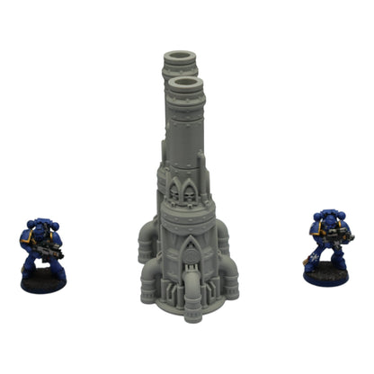Dual Smokestack - 28mm Wargaming Scatter Terrain Scenery Tabletop Grimdark