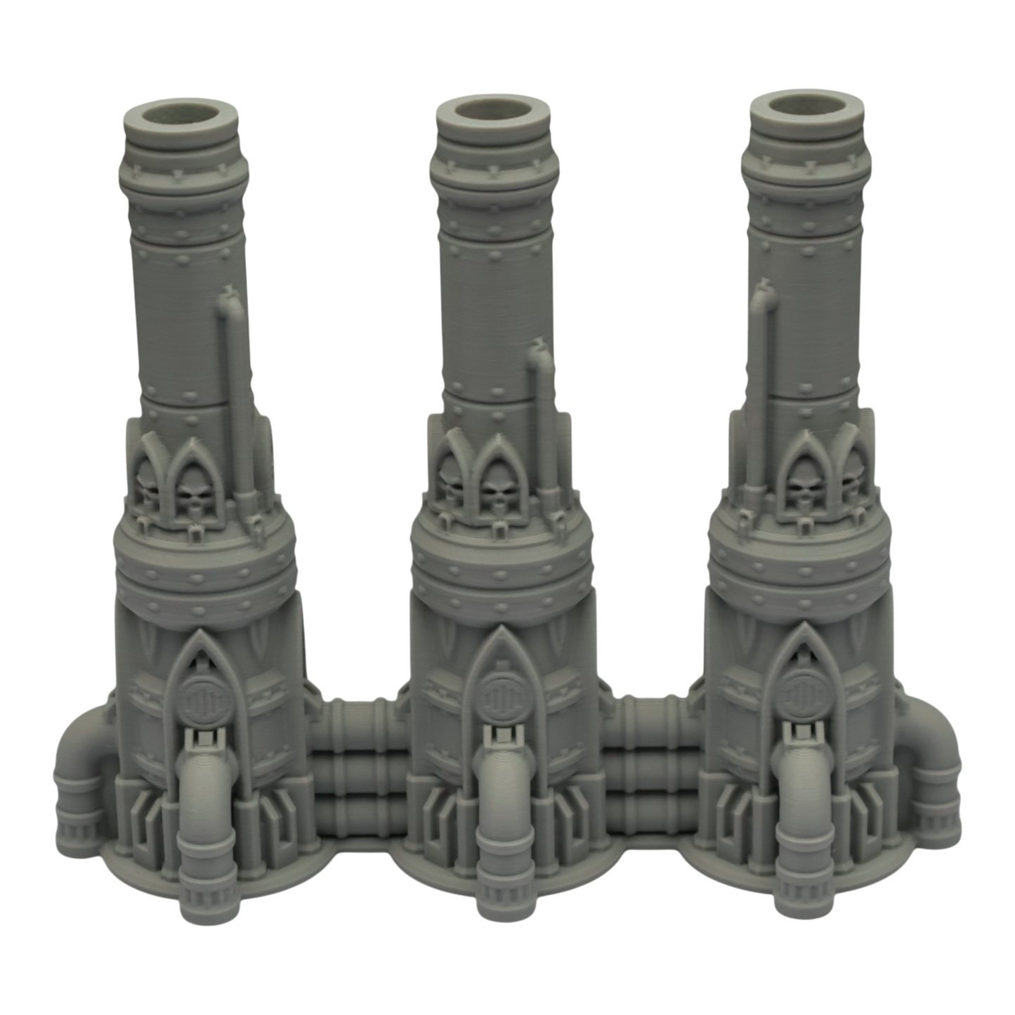 Triple Smokestack - 28mm Wargaming Scatter Terrain Scenery Tabletop Grimdark