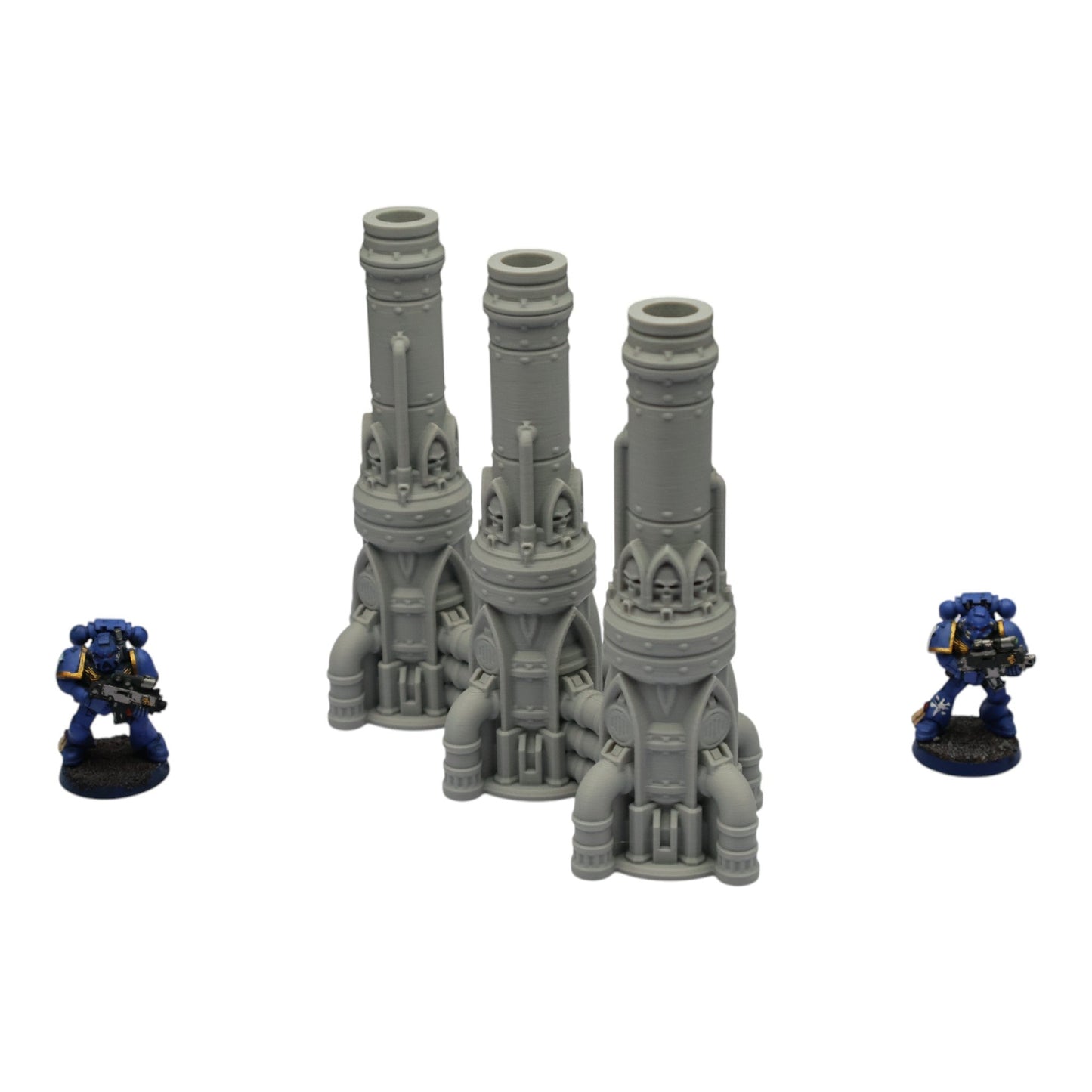 Triple Smokestack - 28mm Wargaming Scatter Terrain Scenery Tabletop Grimdark