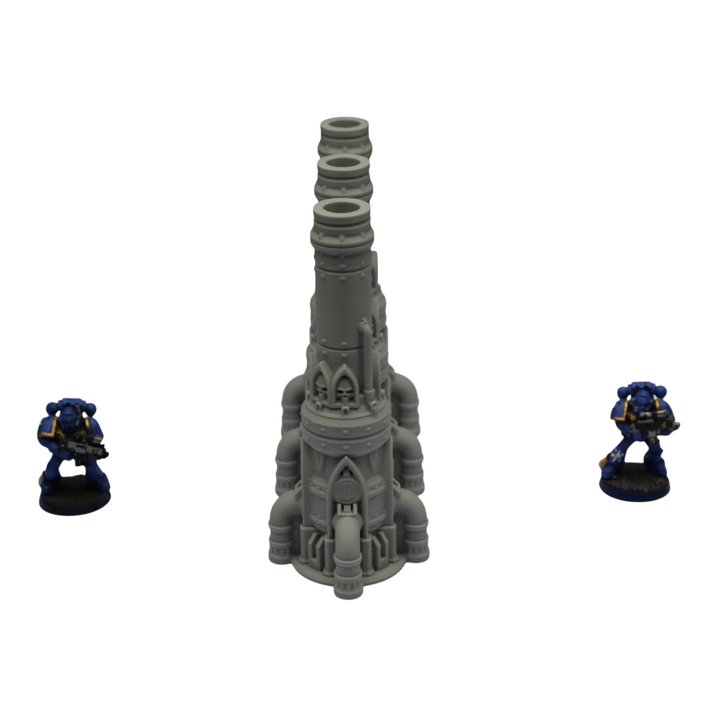 Triple Smokestack - 28mm Wargaming Scatter Terrain Scenery Tabletop Grimdark