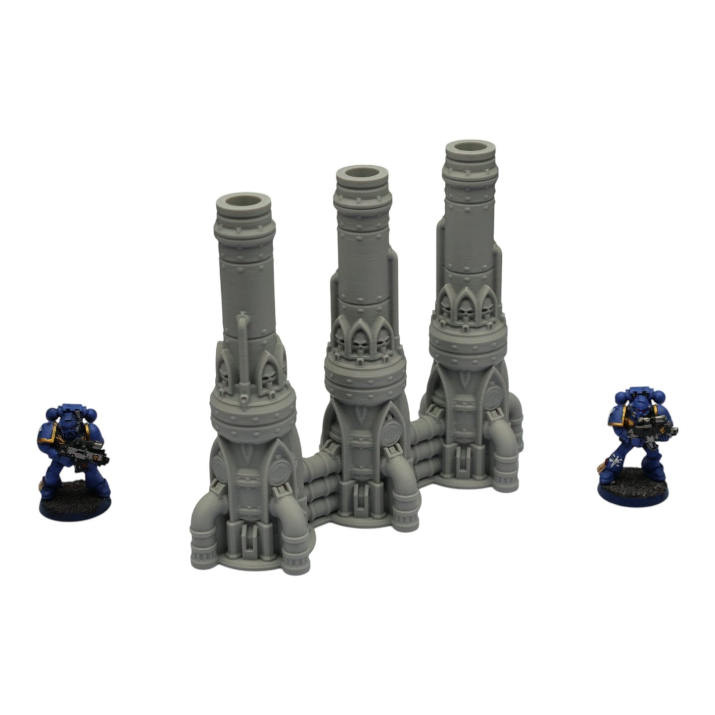 Triple Smokestack - 28mm Wargaming Scatter Terrain Scenery Tabletop Grimdark