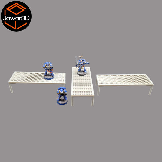 Footbridge Path x3 - 28mm Wargaming Scatter Terrain Scenery Tabletop Miniature