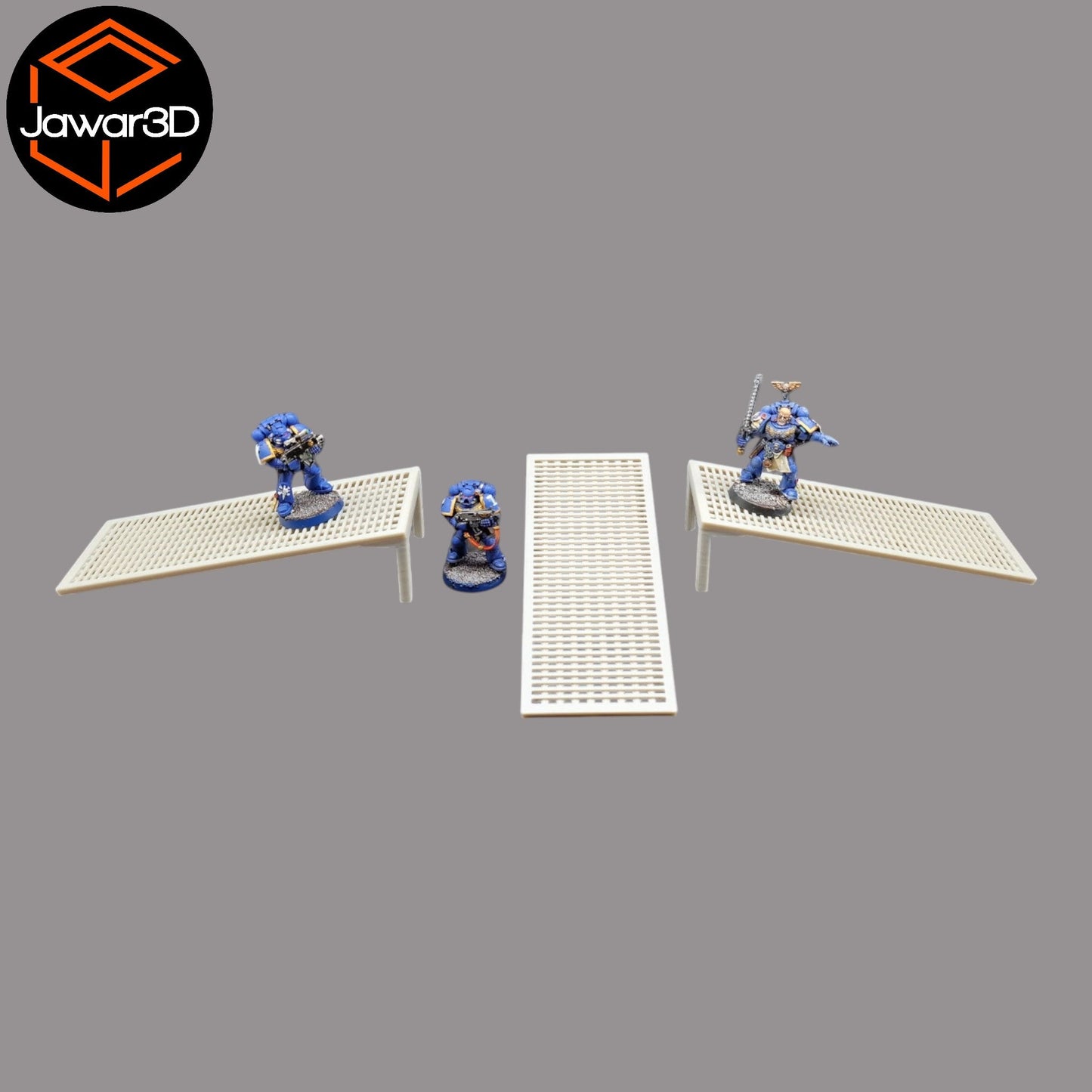 Footbridge Ramp x3 - 28mm Wargaming Scatter Terrain Scenery Tabletop Miniature