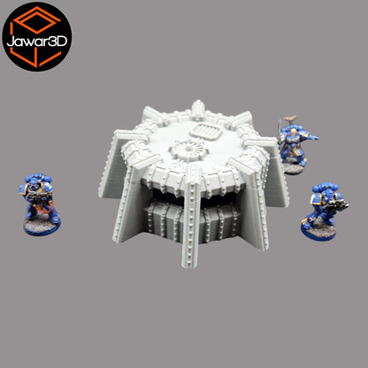 Round Defence Bunker - 28mm Wargaming Scatter Terrain Scenery Tabletop Miniature
