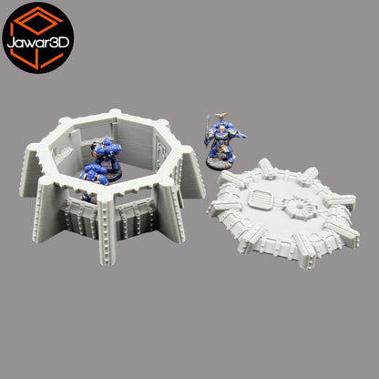 Round Defence Bunker - 28mm Wargaming Scatter Terrain Scenery Tabletop Miniature