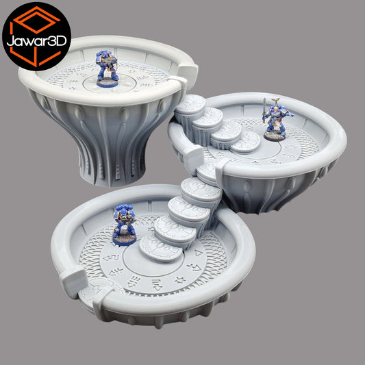 Draxus Platforms - 28mm Wargaming Scatter Terrain Scenery Tabletop Miniature