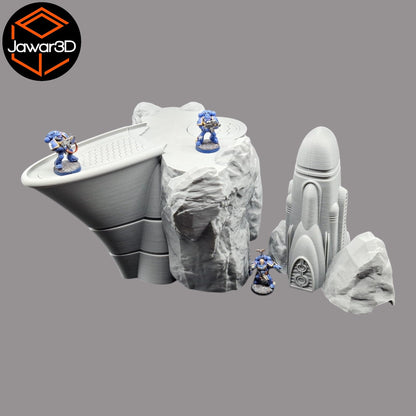 Irix Base - 28mm Wargaming Scatter Terrain Scenery Tabletop Miniature