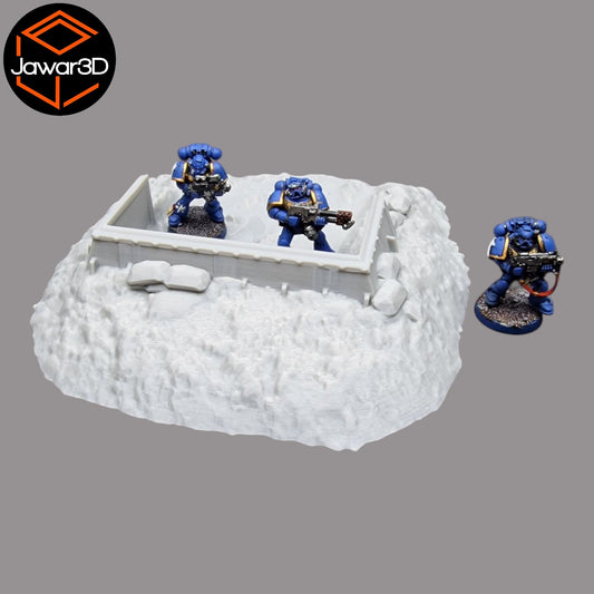 Barricade Emplacement - 28mm Wargaming Scatter Terrain Scenery Tabletop Miniature
