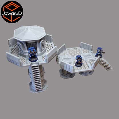 Nyxar Platforms - 28mm Wargaming Scatter Terrain Scenery Tabletop Miniature