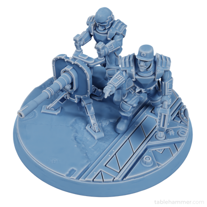 Factory Guard Heavy Cannon - human heavy weapon team (Accell Union)