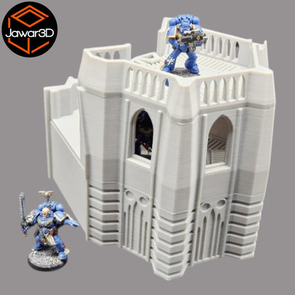 Base Tower Corner - 28mm Wargaming Scatter Terrain Scenery Tabletop Miniature