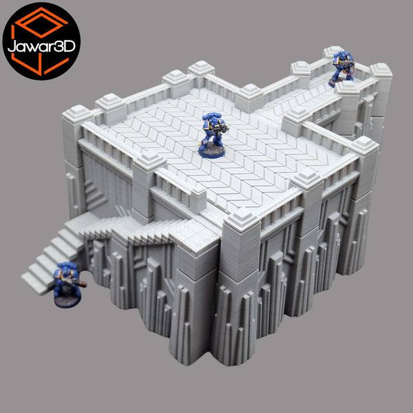 Miniature Balcon Sylas 28mm Pour Wargaming - Neuf, Décor Terrain, Fabrication UK
