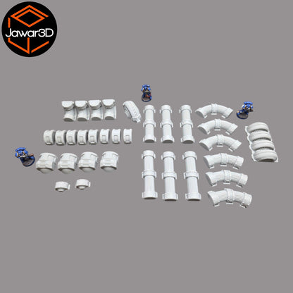 Pipe Set - 28mm Wargaming Scatter Terrain Scenery Tabletop Miniature