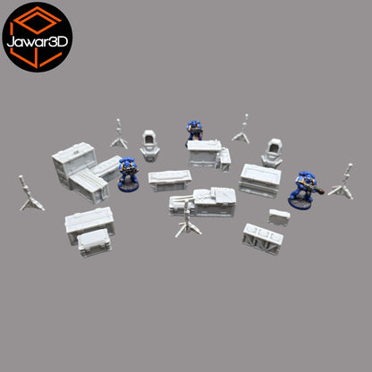 Drop Site Camp - 28mm Wargaming Scatter Terrain Scenery Tabletop Miniature