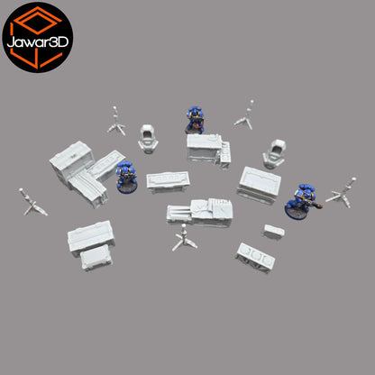 Drop Site Camp - 28mm Wargaming Scatter Terrain Scenery Tabletop Miniature