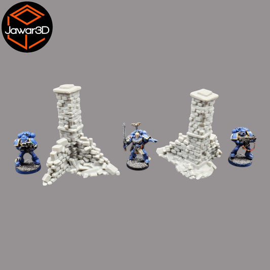 Crumbling Ruins #16 - 28mm Wargaming Scatter Terrain Scenery Tabletop Miniature