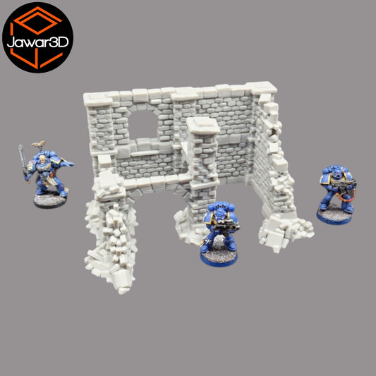 Crumbling Ruins #18 - 28mm Wargaming Scatter Terrain Scenery Tabletop Miniature