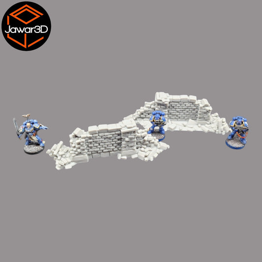 Crumbling Ruins #2 - 28mm Wargaming Scatter Terrain Scenery Tabletop Miniature