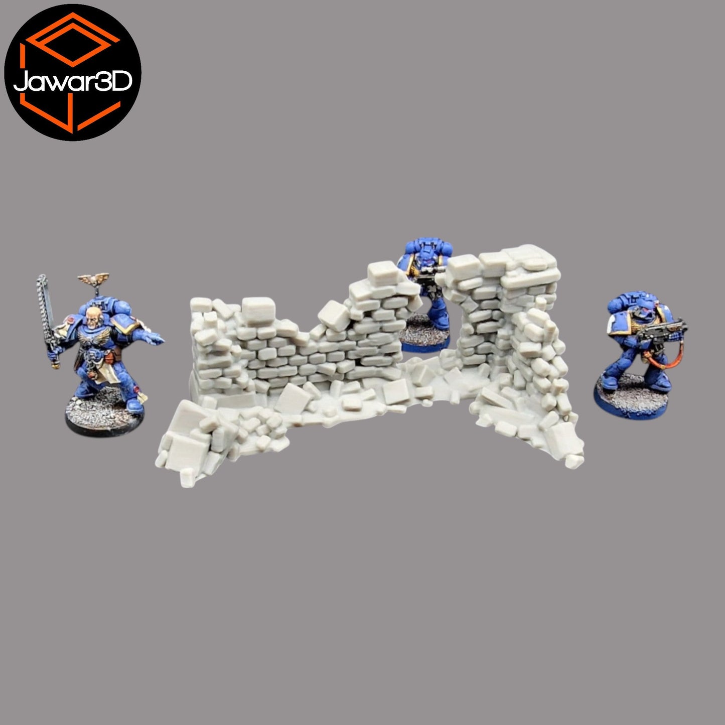 Crumbling Ruins #3 - 28mm Wargaming Scatter Terrain Scenery Tabletop Miniature