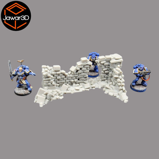Crumbling Ruins #3 - 28mm Wargaming Scatter Terrain Scenery Tabletop Miniature