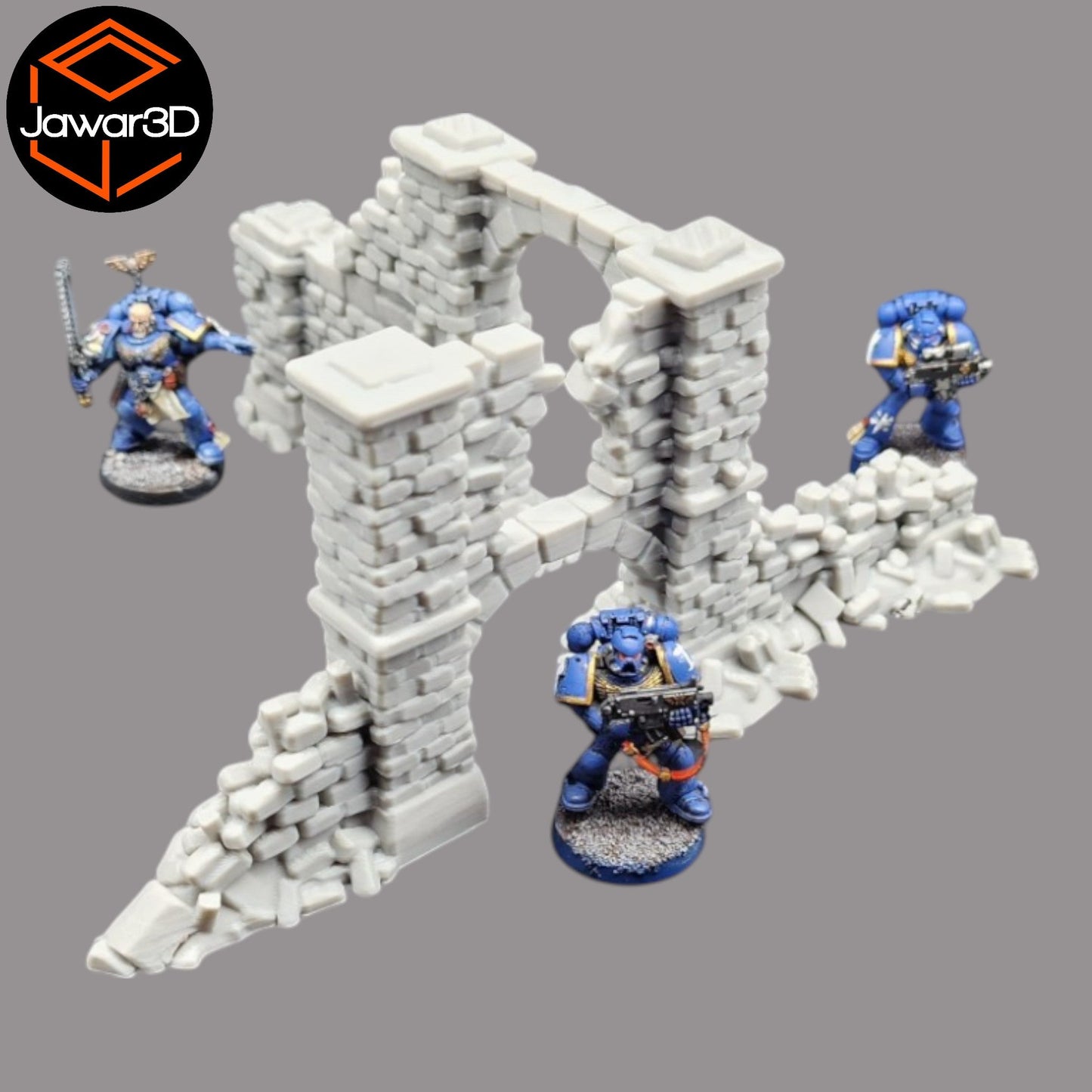 Crumbling Ruins #6 - 28mm Wargaming Scatter Terrain Scenery Tabletop Miniature