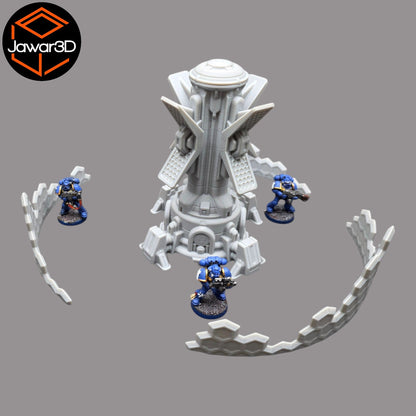 Ethereal Shield Tower -28mm Wargaming Scatter Terrain Scenery Tabletop Miniature