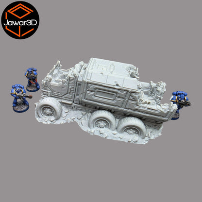 District 12 Vehicle #2 -28mm Wargaming Scatter Terrain Scenery Tabletop Miniature
