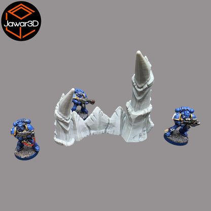 Spike Barrier - 28mm Wargaming Scatter Terrain Scenery Tabletop Miniature