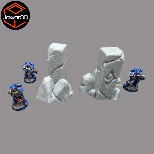 Stone Demon Symbol - 28mm Wargaming Scatter Terrain Scenery Tabletop Miniature