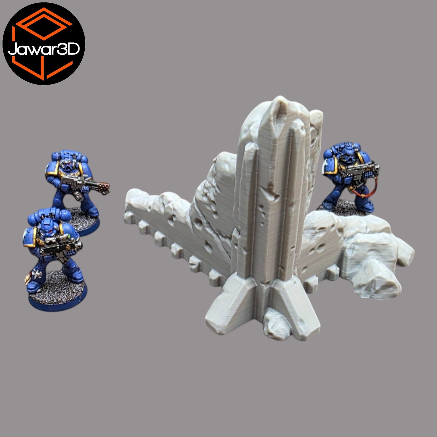 Debris Building 1 - 28mm Wargaming Scatter Terrain Scenery Tabletop Miniature