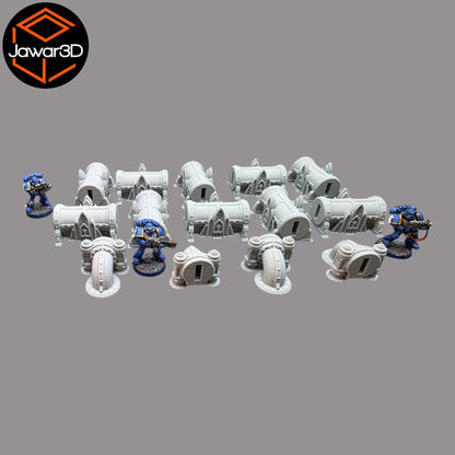 Production Pipes - 28mm Wargaming Scatter Terrain Scenery Tabletop Miniature