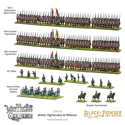 Epic Battles (Black Powder) - British Highlanders & Riflemen - Geek Gaming Scenics