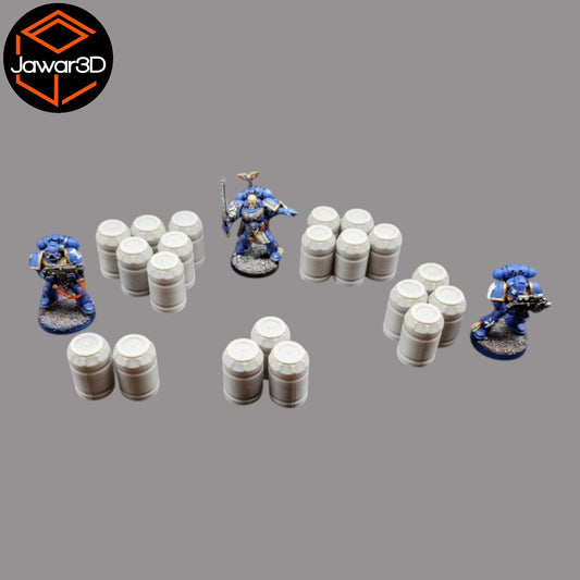 Imperial Vat x20 - 28mm Wargaming Scatter Terrain Scenery Tabletop Miniature