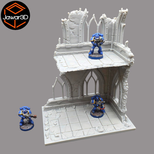 Ruined Empire 2 Floors #1 - 28mm Wargaming Scatter Terrain Scenery Miniature
