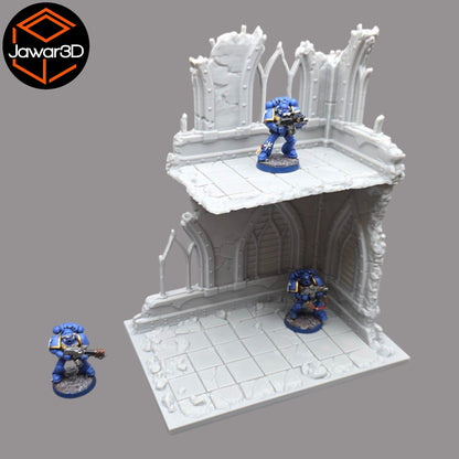 Ruined Empire 2 Floors #3 - 28mm Wargaming Scatter Terrain Scenery Miniature