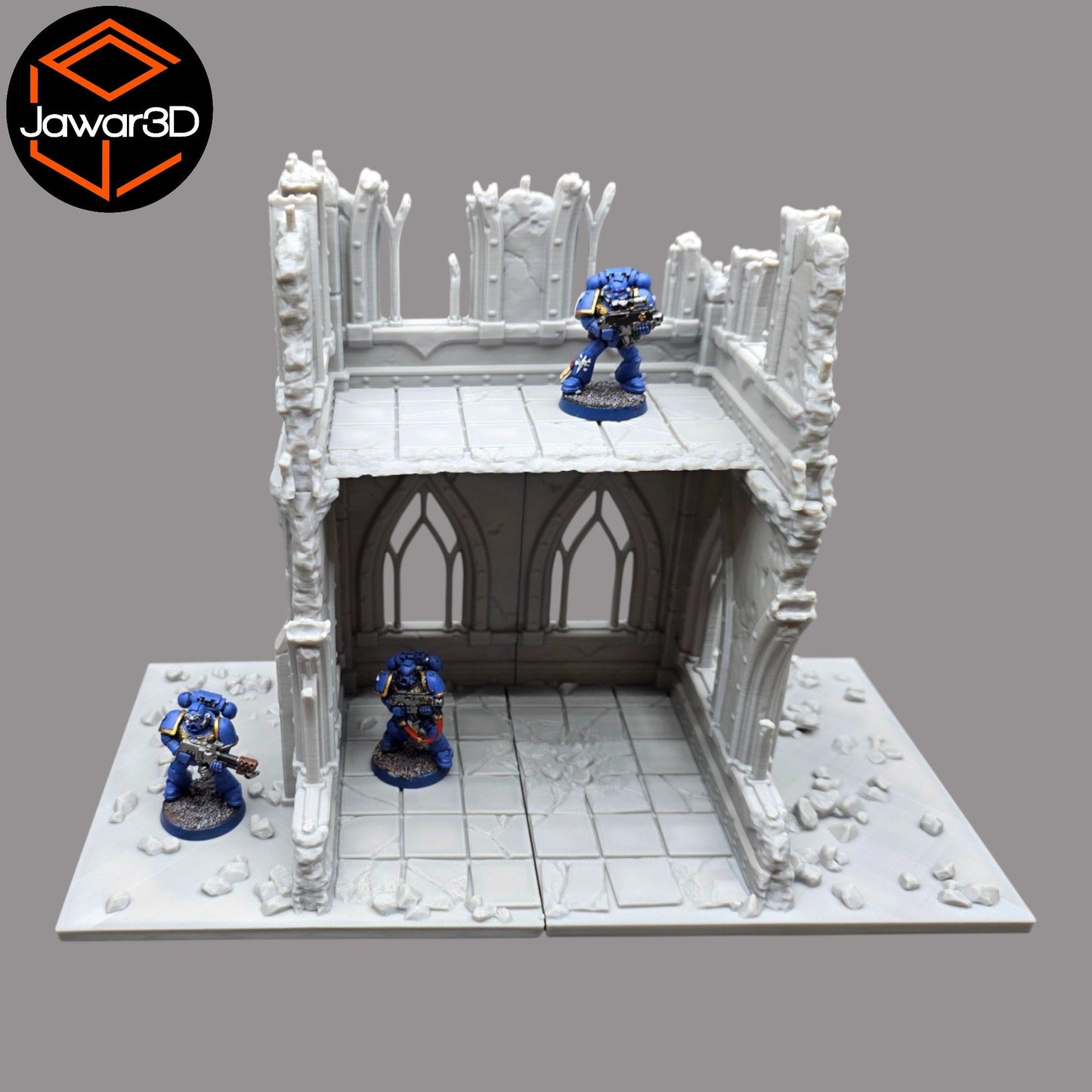Ruined Empire 2 Floors #7 - 28mm Wargaming Scatter Terrain Scenery Miniature