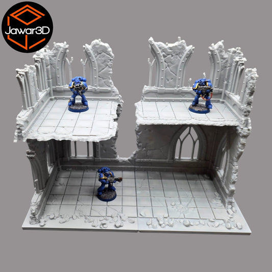 Ruined Empire 2 Floors #11 - 28mm Wargaming Scatter Terrain Scenery Miniature